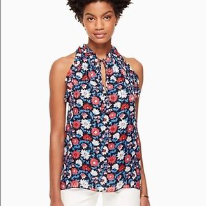 NWT Kate Spade Daisy Satin striped top